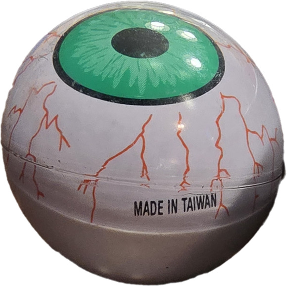 Vintage Floating Magic Glide GREEN Eye Jet Ball Monster‎ Toy - Picture 4 of 4